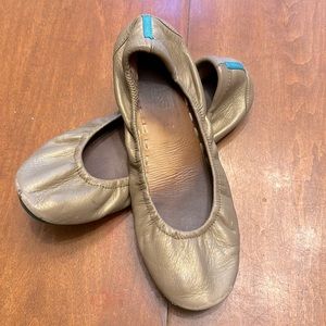 Tieks! Gold leather, size 7